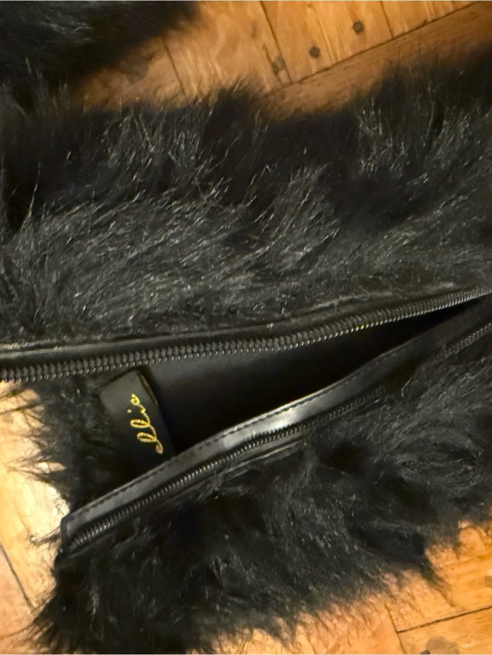 Ellie Black Faux Fur Platform Boots - 8